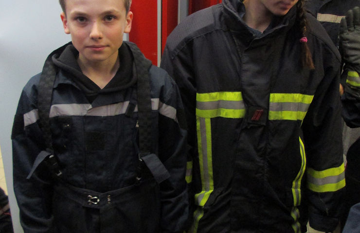 Stage pompiers au collège J. Moulin