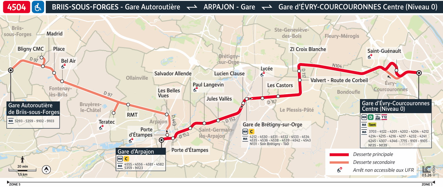 BUS : ARPAJON - HOPITAL DE BLIGNY
